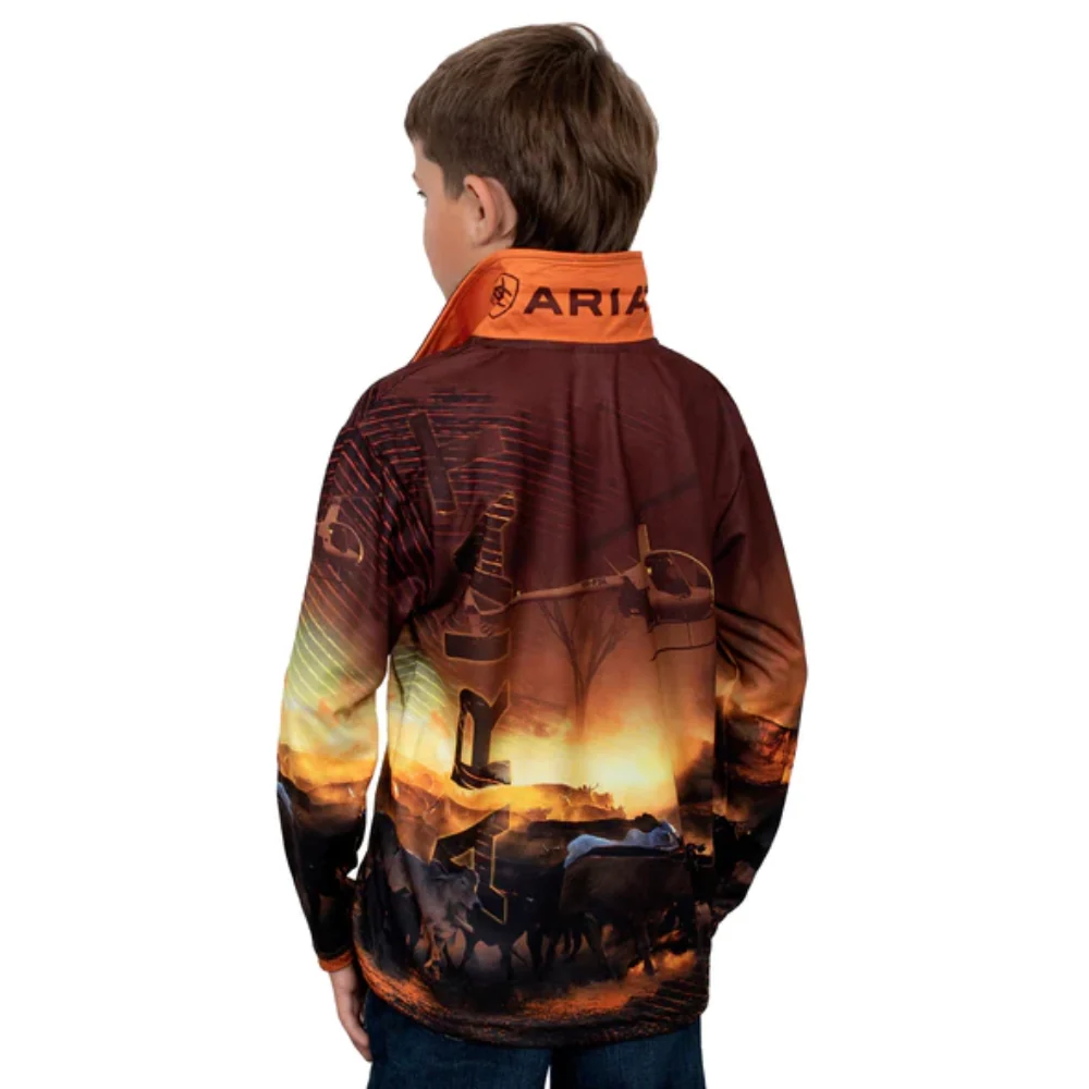 Ariat Boys Chopper LS Fishing Shirt - Image 2