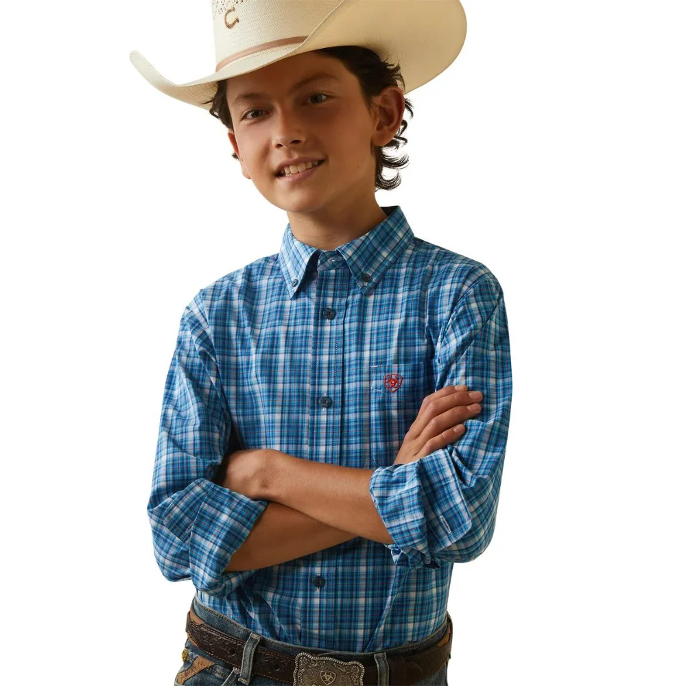 Ariat Boys Leyton Pro Series LS Shirt - Image 4