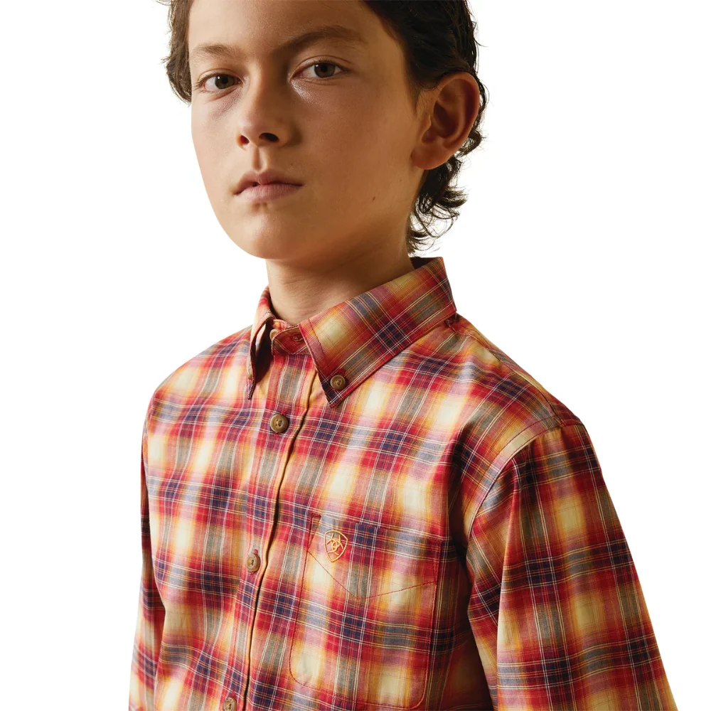 Ariat Boys Nayel Pro Series LS Shirt - Image 3