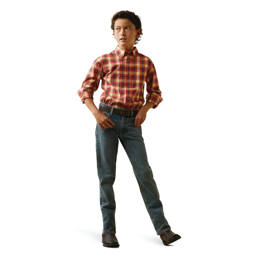 Ariat Boys Nayel Pro Series LS Shirt - Image 4