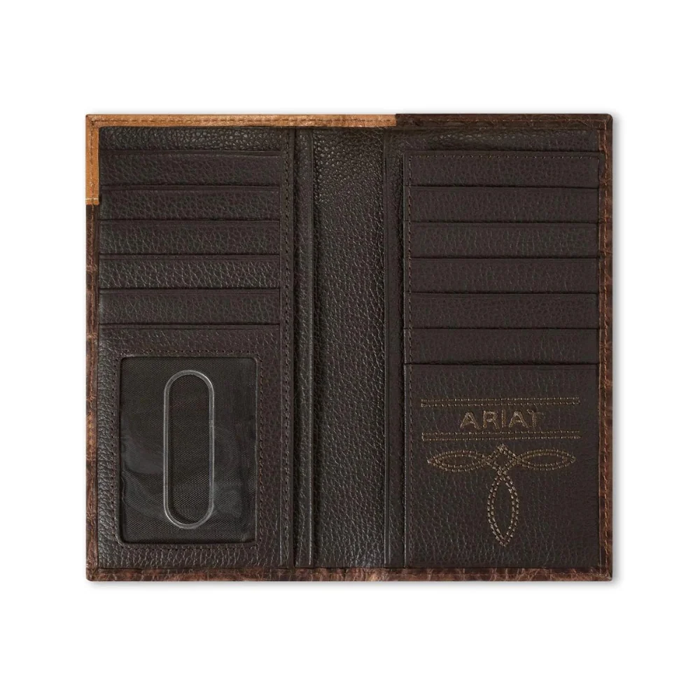 Ariat Croc Floral Embossed Rodeo Wallet - Image 2