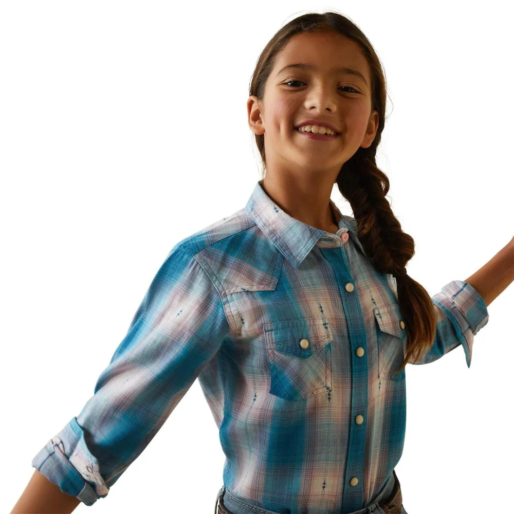 Ariat Girls Idabel Snap Front LS Shirt - Image 4