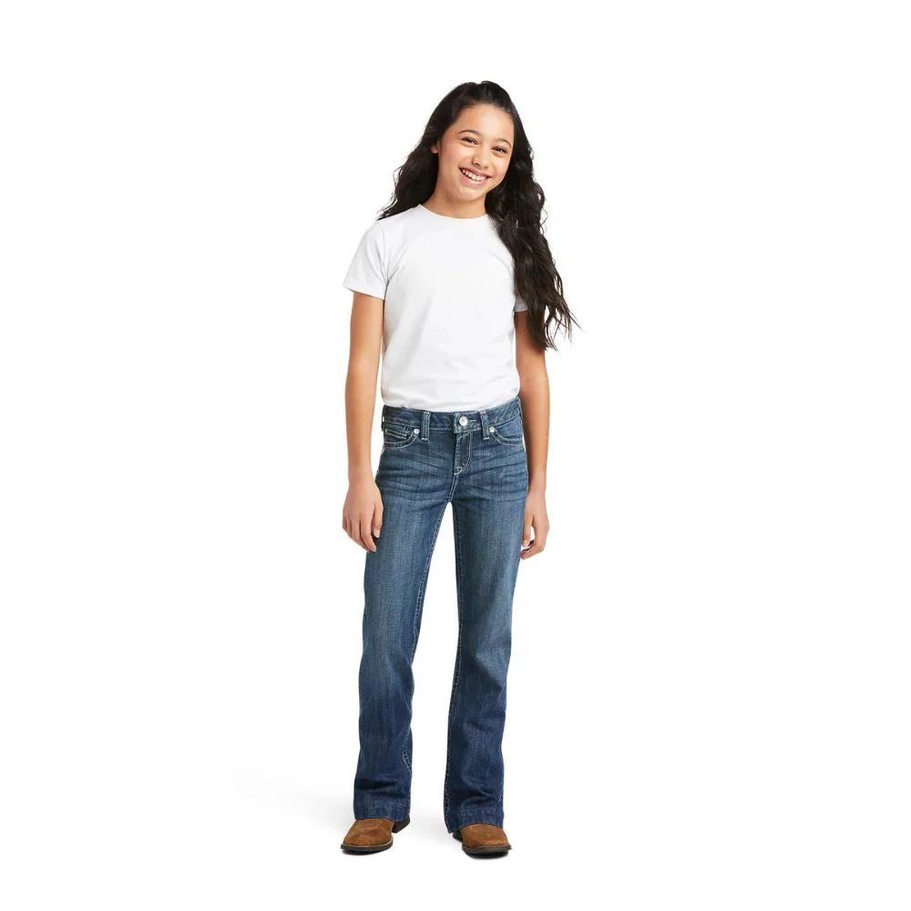 Ariat Girls REAL Wide Leg Marley Trouser Jeans - Image 3
