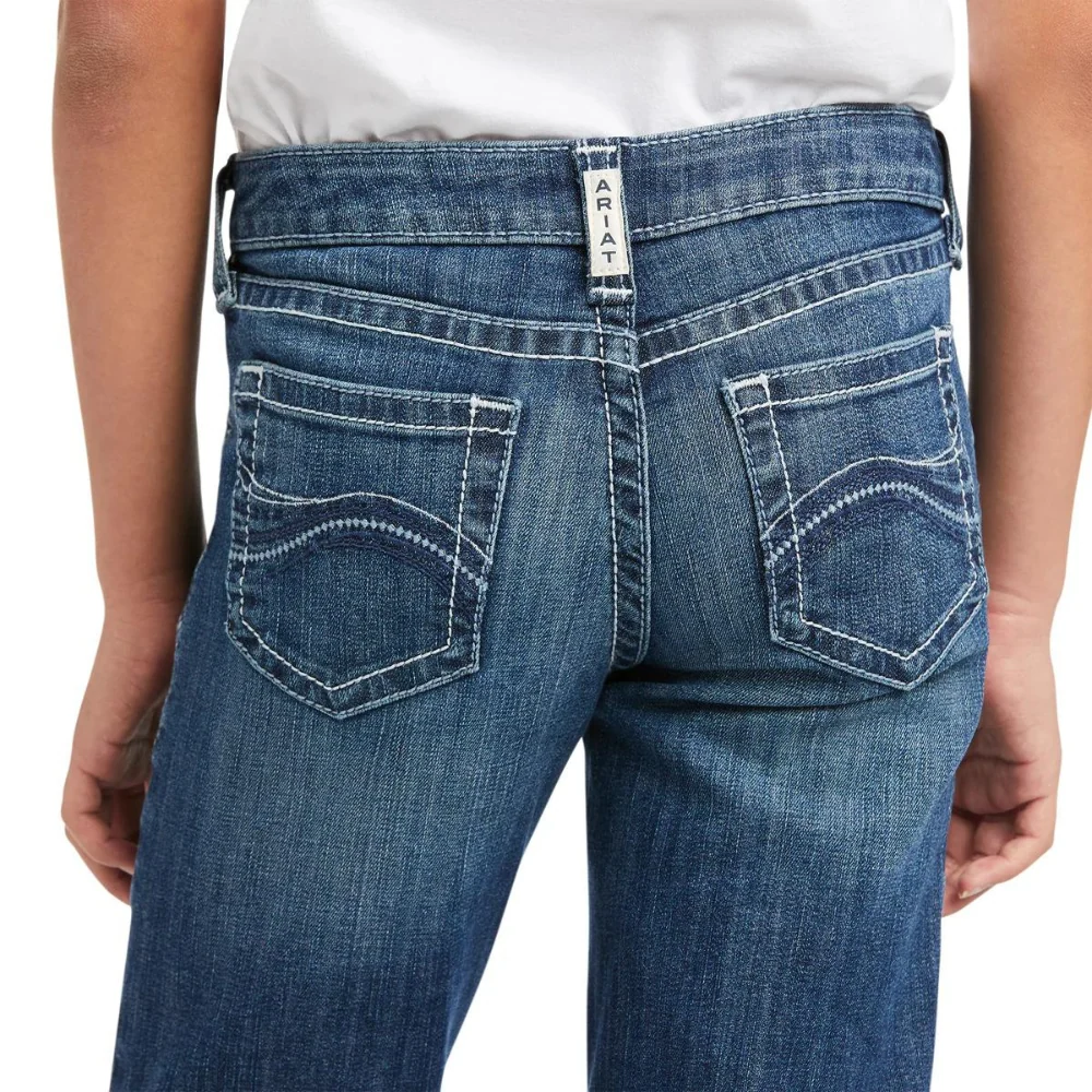 Ariat Girls REAL Wide Leg Marley Trouser Jeans - Image 4