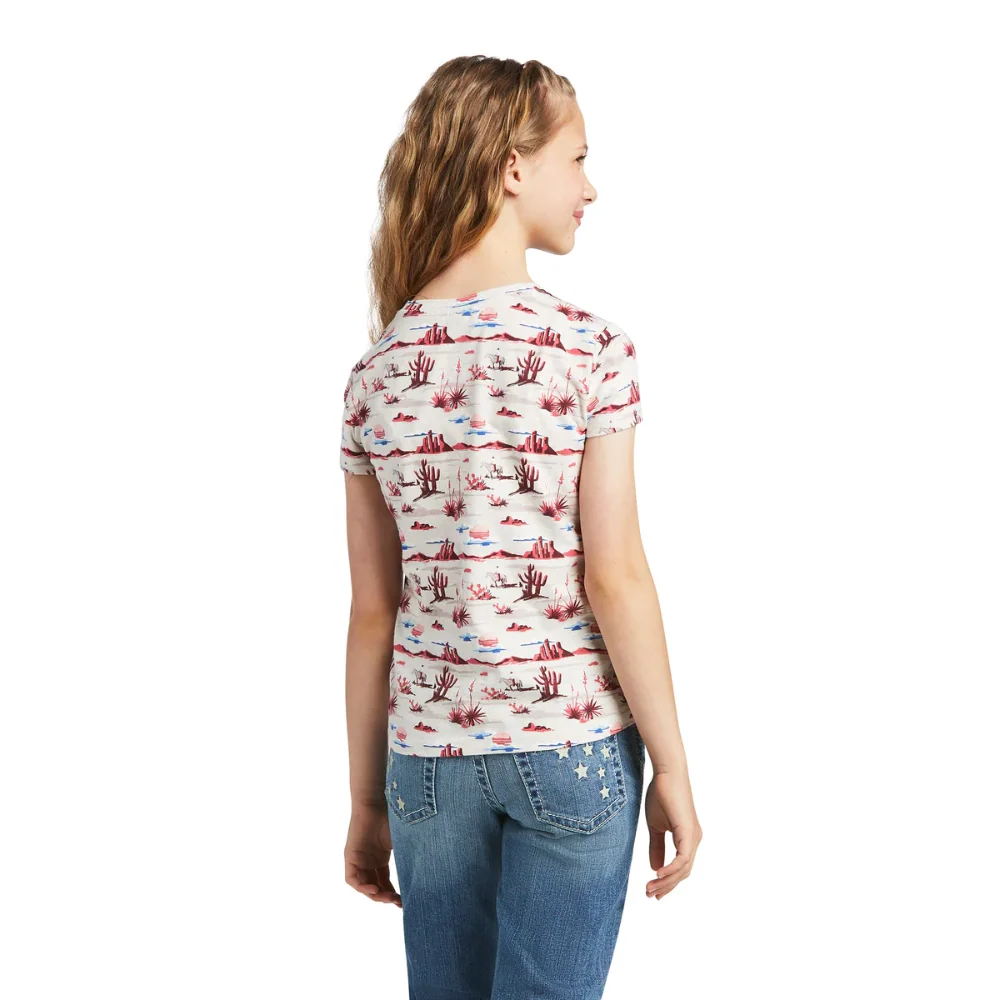 Ariat Girls Yuma Landscape SS Tee - Image 2