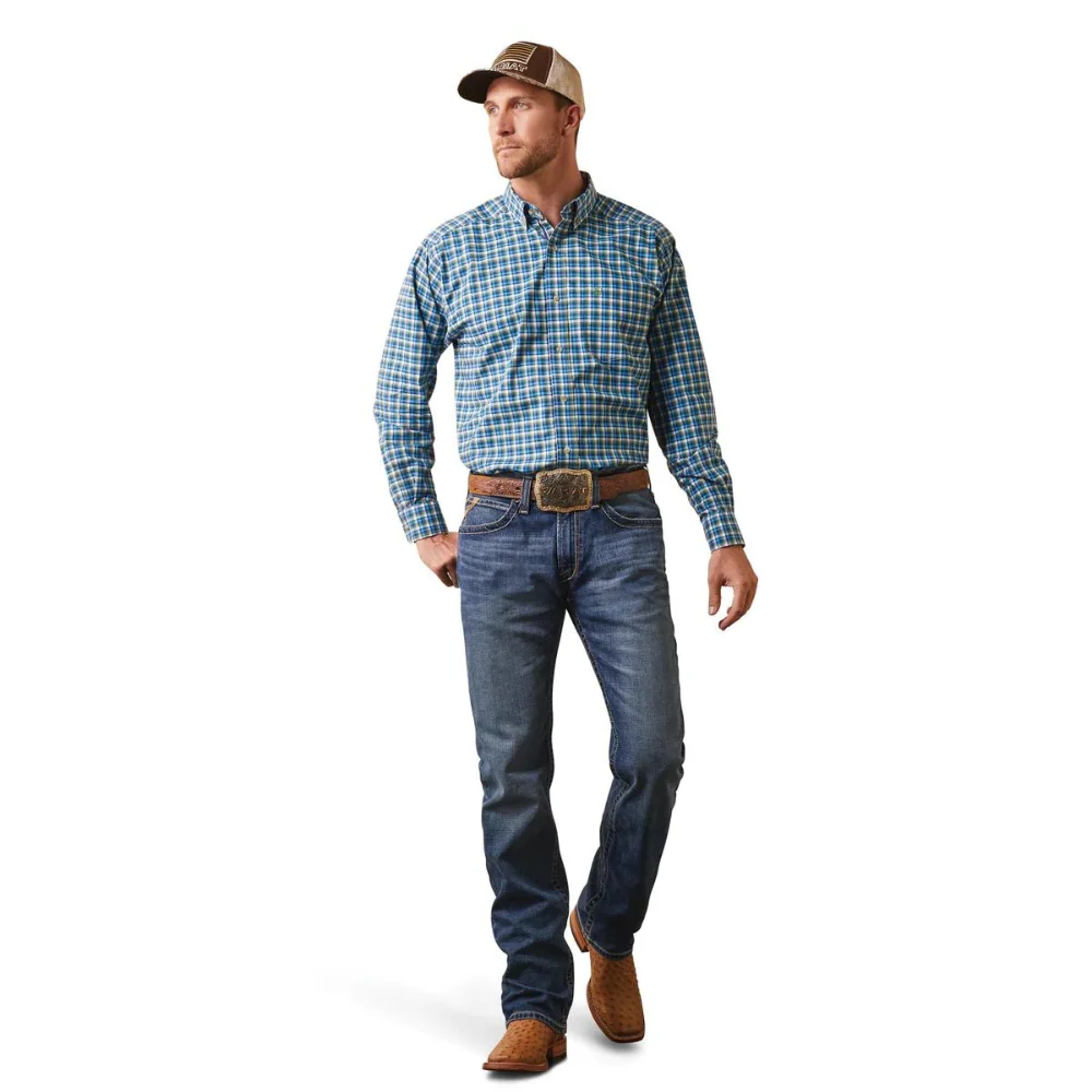 Ariat Mens Pro Series Lincoln Classic LS Shirt - Image 3