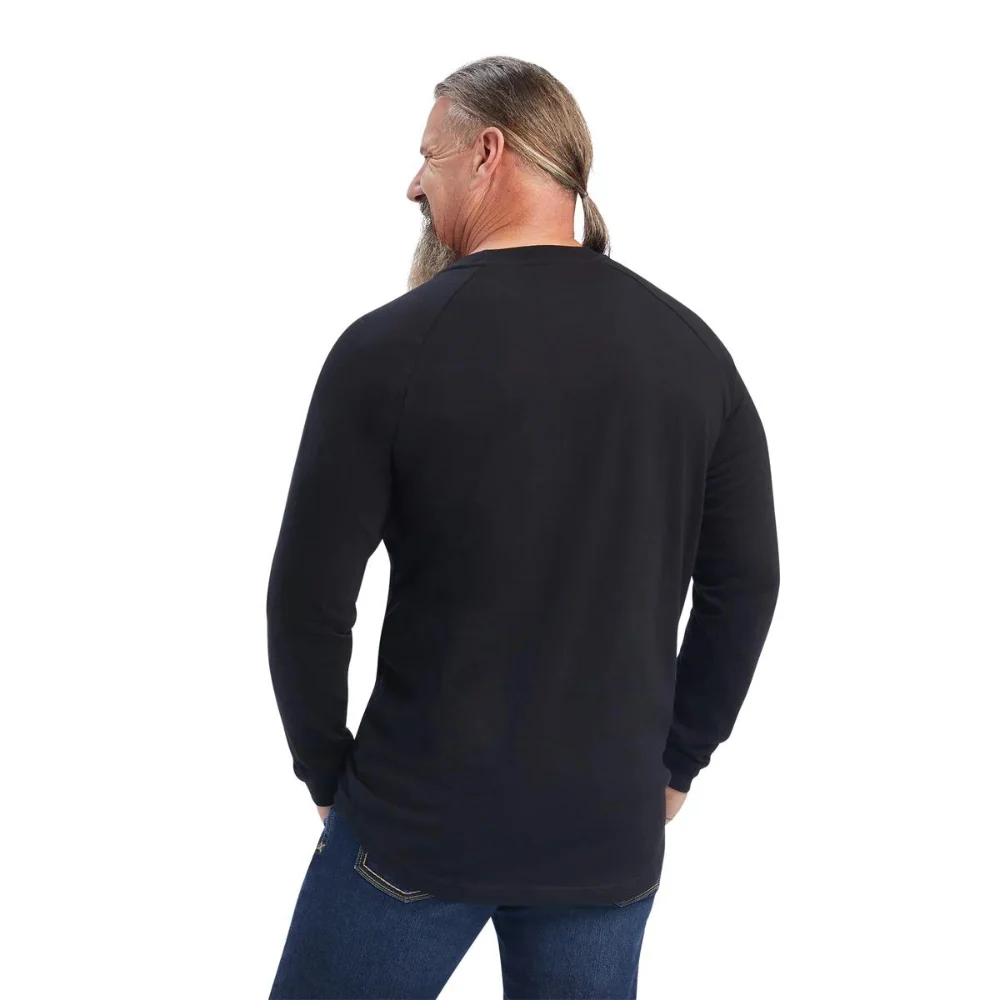 Ariat Mens REBAR Cotton Strong LS Tee - Image 2