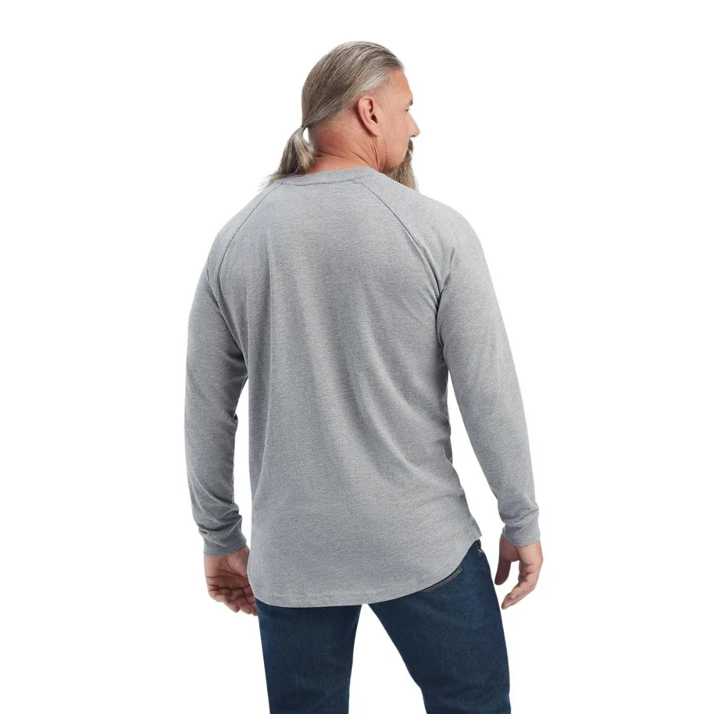Ariat Mens REBAR Cotton Strong LS Tee - Image 2