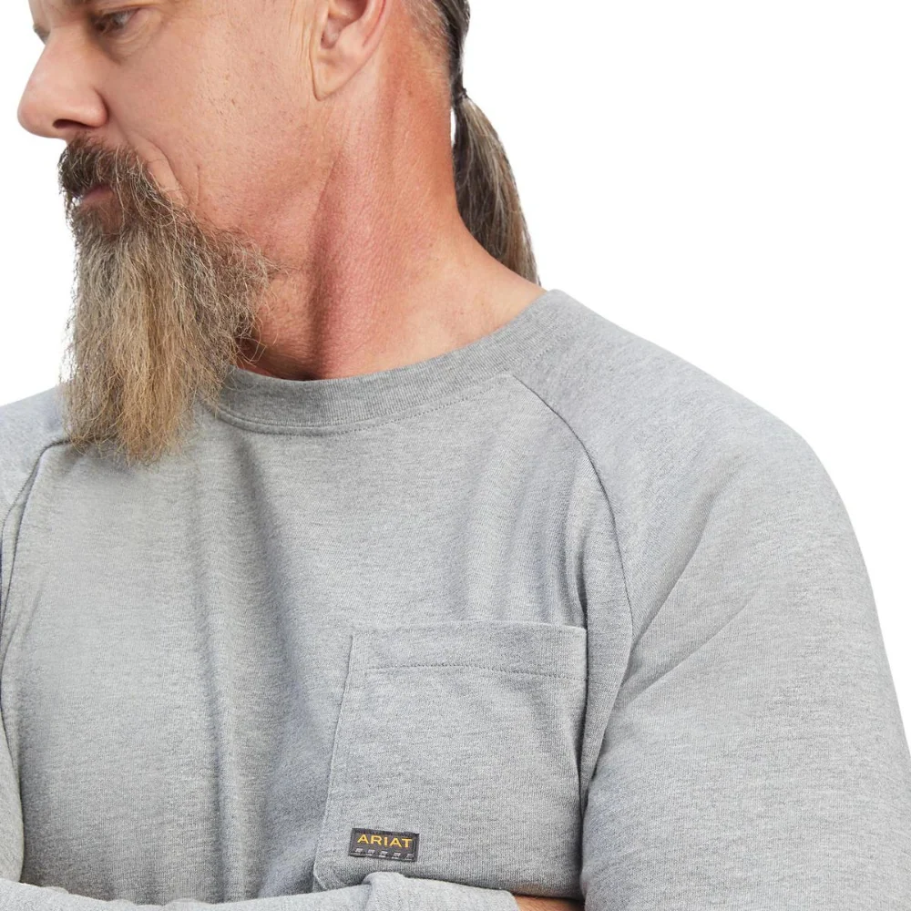 Ariat Mens REBAR Cotton Strong LS Tee - Image 4