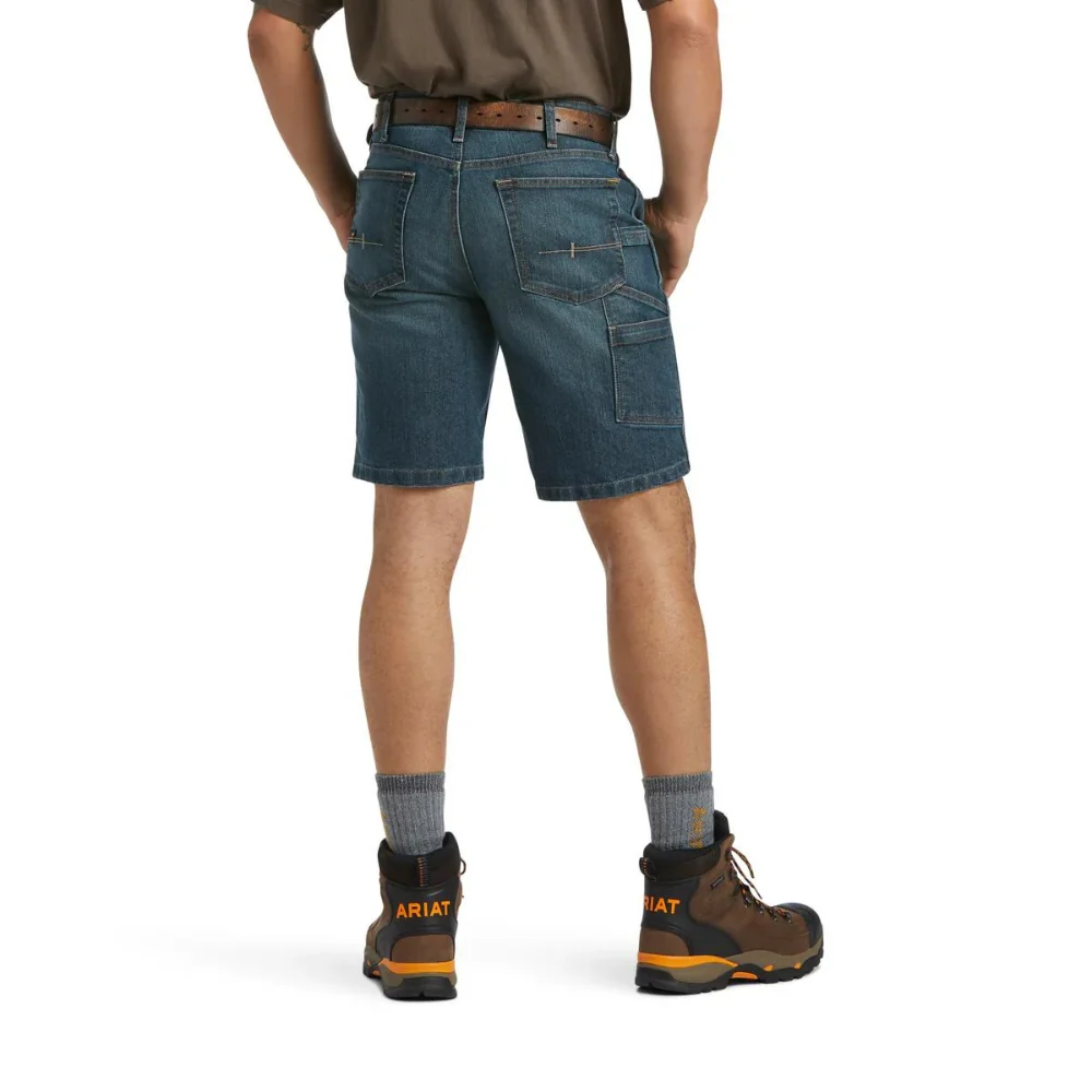 Ariat Mens REBAR Dura Stretch Denim Shorts - Image 2