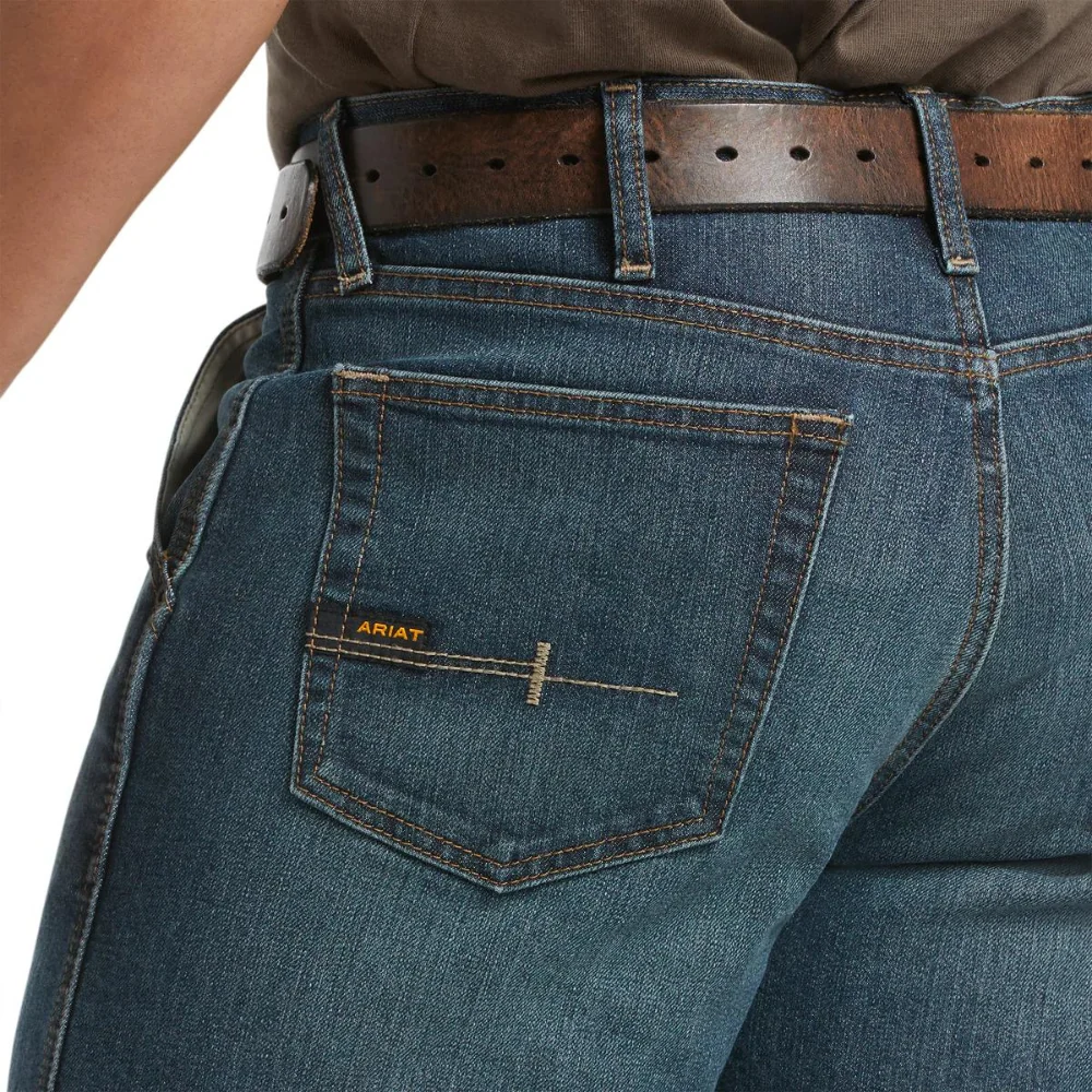 Ariat Mens REBAR Dura Stretch Denim Shorts - Image 4