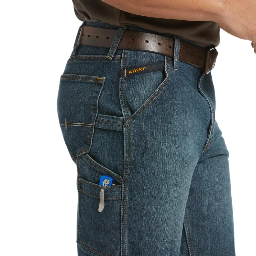 Ariat Mens REBAR Dura Stretch Denim Shorts - Image 5