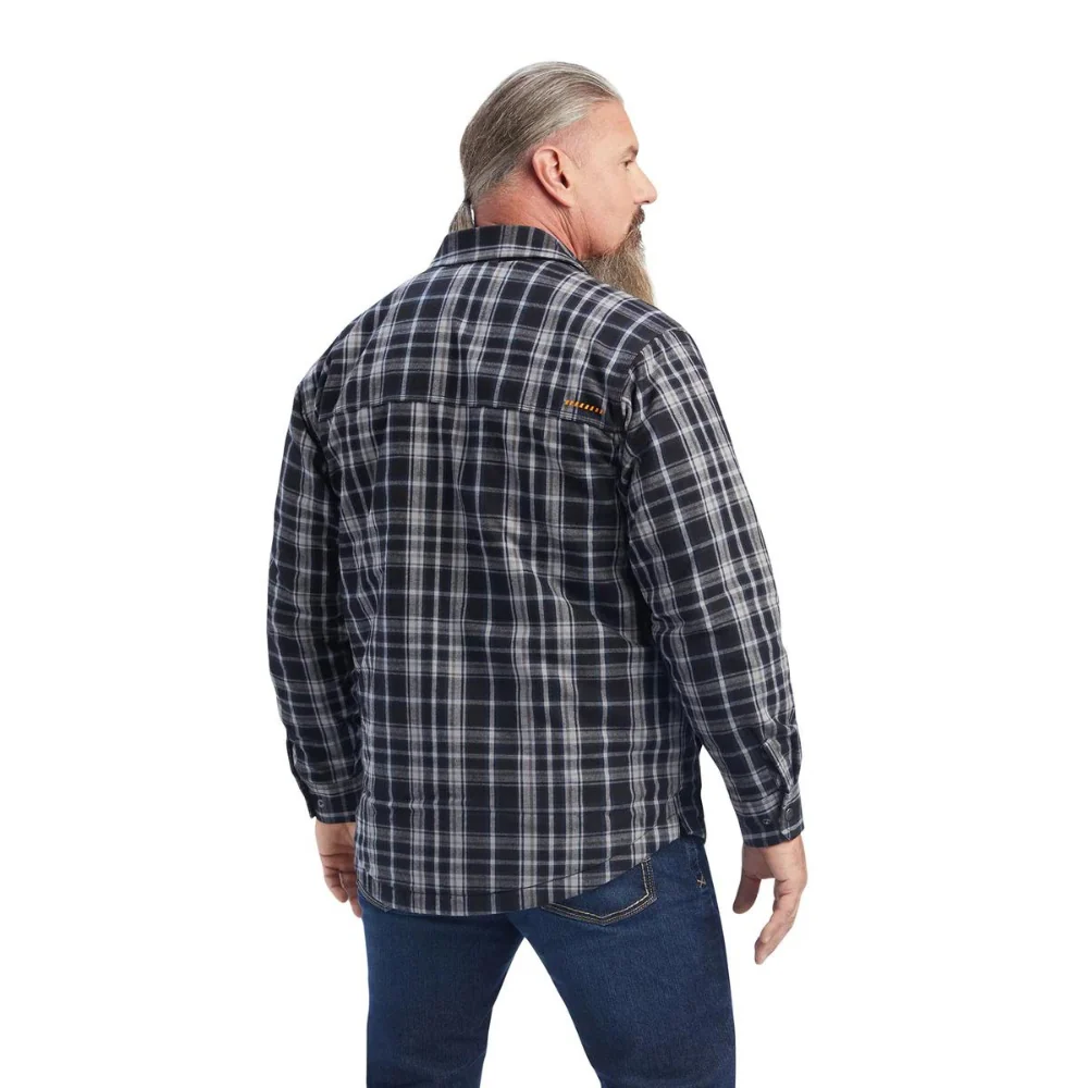 Ariat Mens Rebar Durastretch Flannel Jacket - Image 2