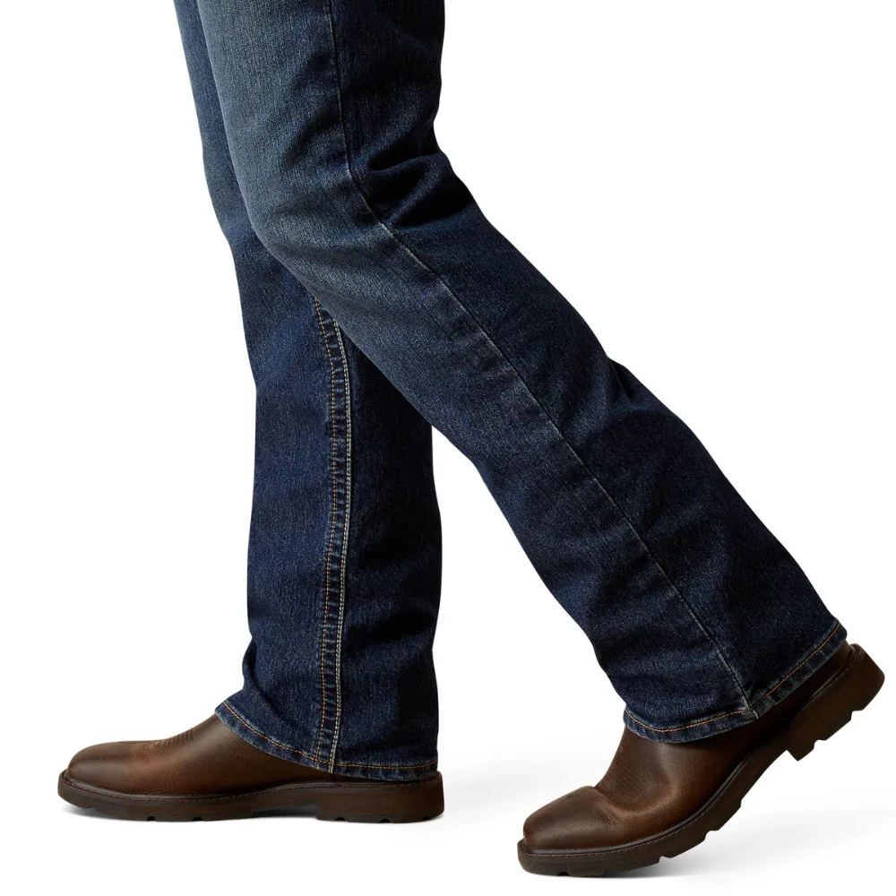 Ariat Mens REBAR M4 Relaxed Boot Cut Jeans - Image 4