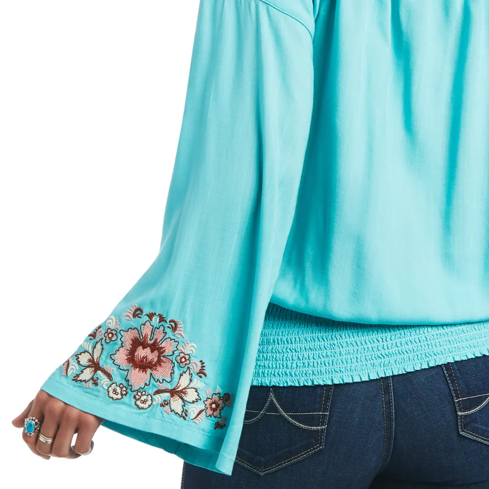 Ariat Womens Chica Del Valle LS Top - Image 4