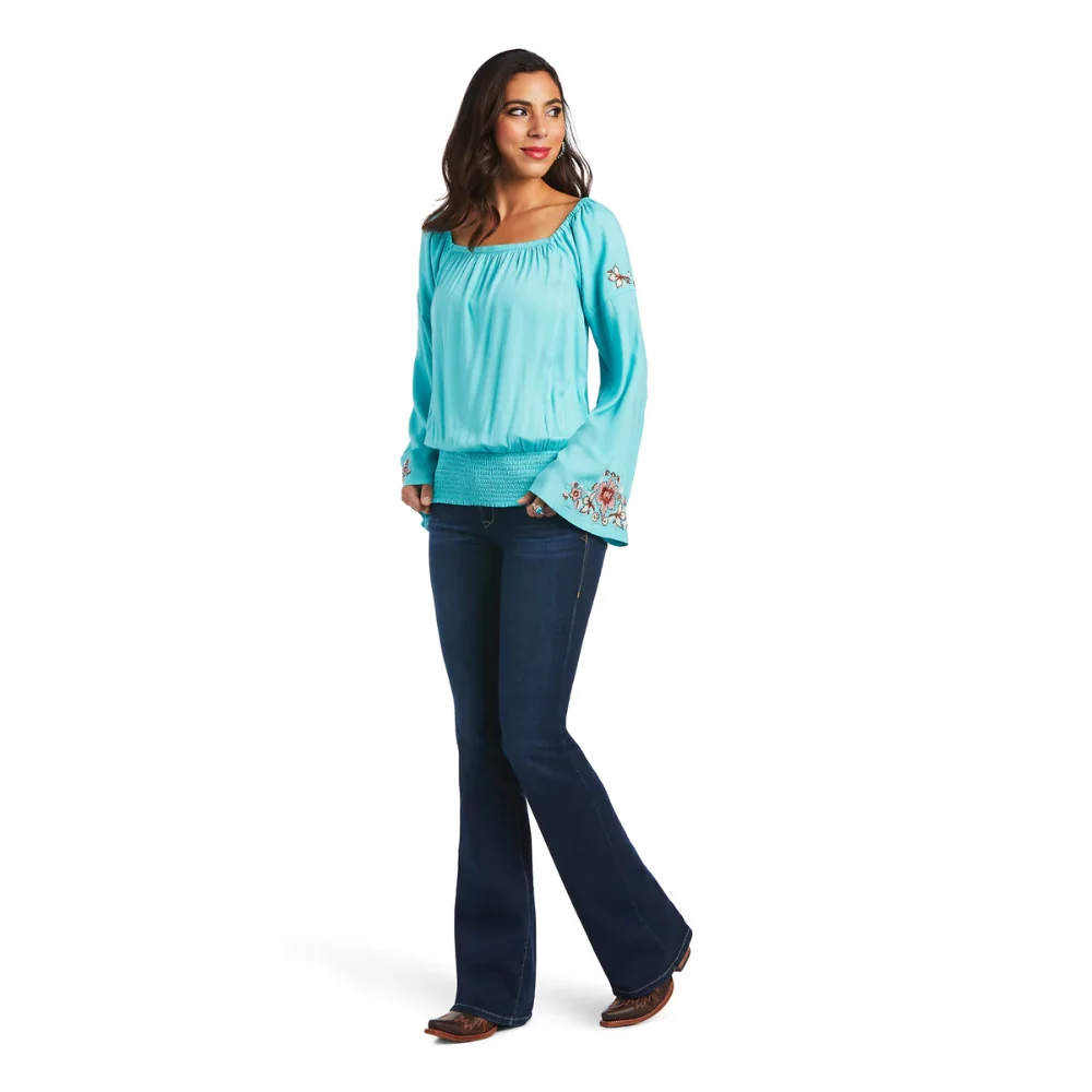 Ariat Womens Chica Del Valle LS Top - Image 5