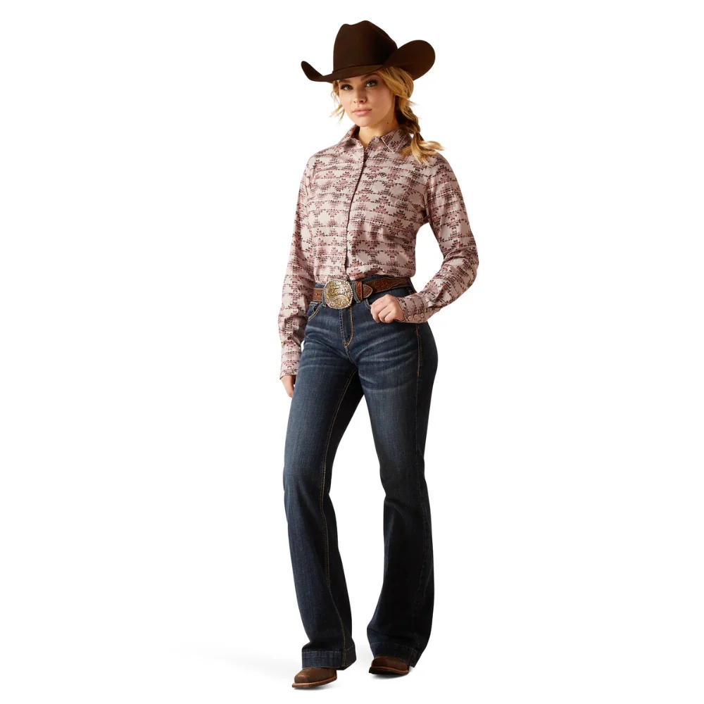 Ariat Womens High Rise Slim Trouser Jeans Florida - Image 3