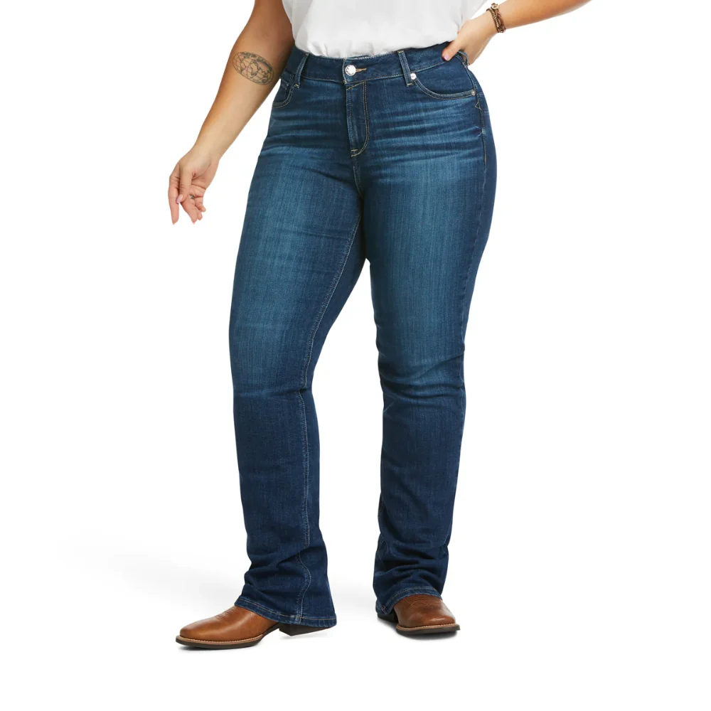 Ariat Womens Perfect Rise Straight Leg Abby Jeans - Image 2