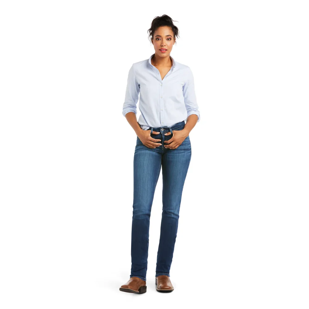 Ariat Womens Perfect Rise Straight Leg Abby Jeans - Image 8