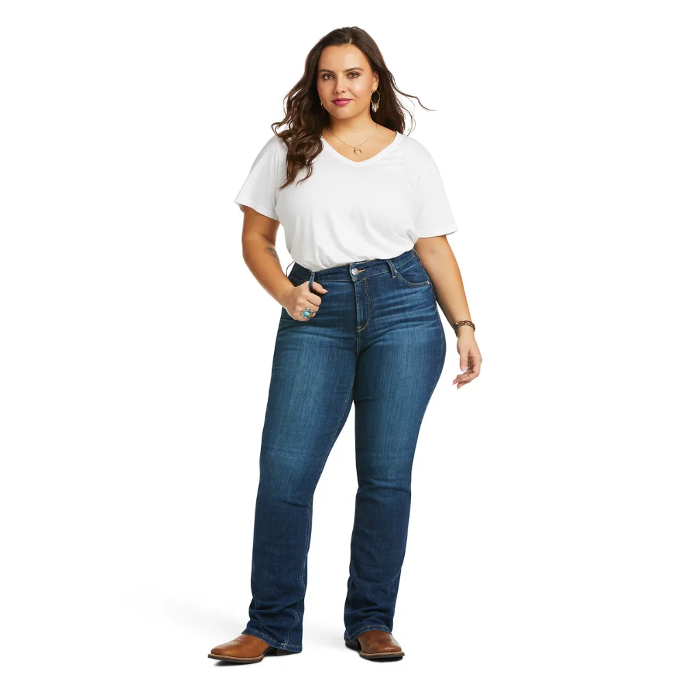 Ariat Womens Perfect Rise Straight Leg Abby Jeans - Image 9