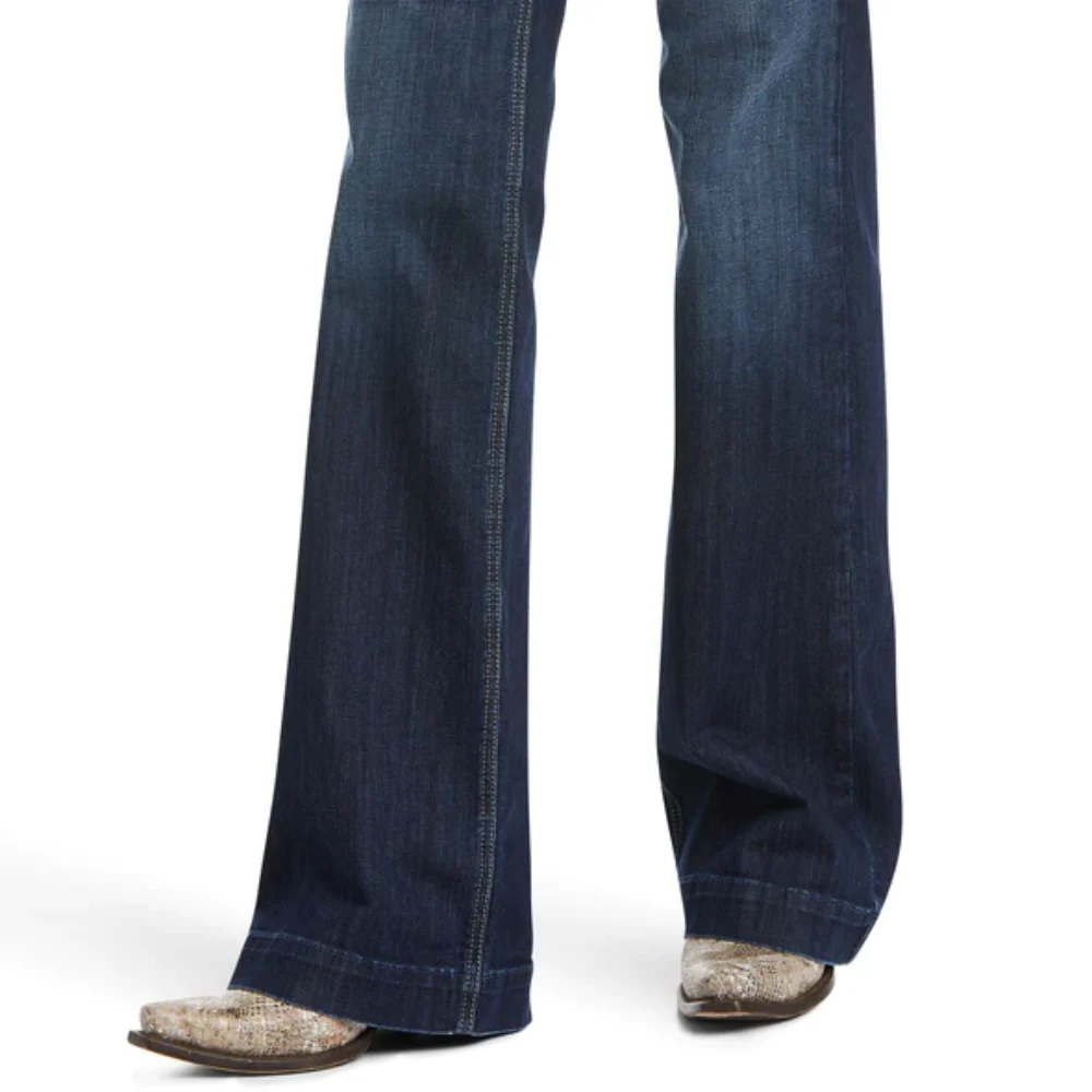 Ariat Womens Perfect Rise Wide Leg Trouser Jean 10037945 - Image 4