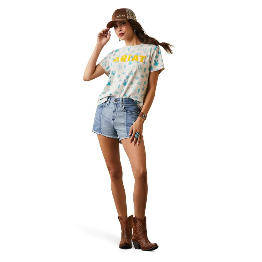 Ariat Womens REAL Cactus Garden SS Tee - Image 3