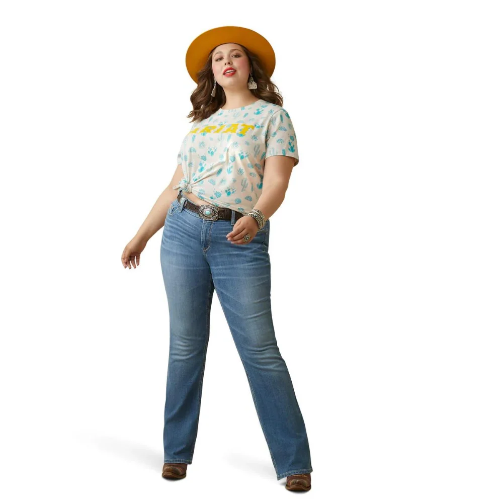 Ariat Womens REAL Cactus Garden SS Tee - Image 4