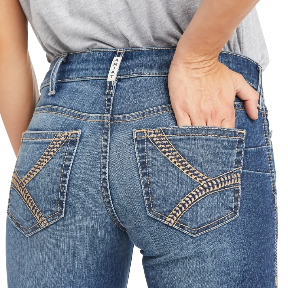Ariat Womens REAL Catalina Perfect Rise Straight Leg Jean - Image 3