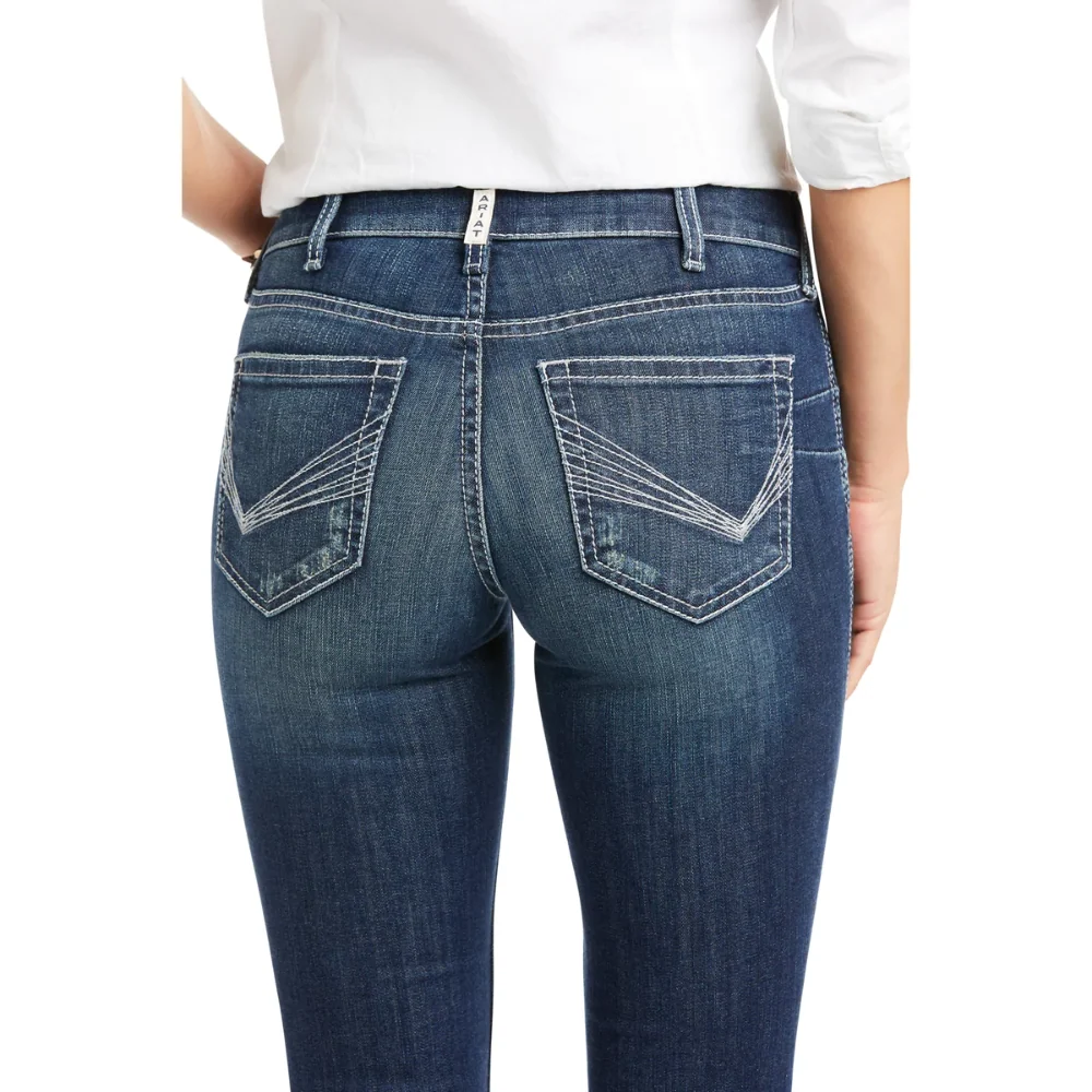 Ariat Womens REAL Cristina Perfect Rise Bootcut Jean - Image 4