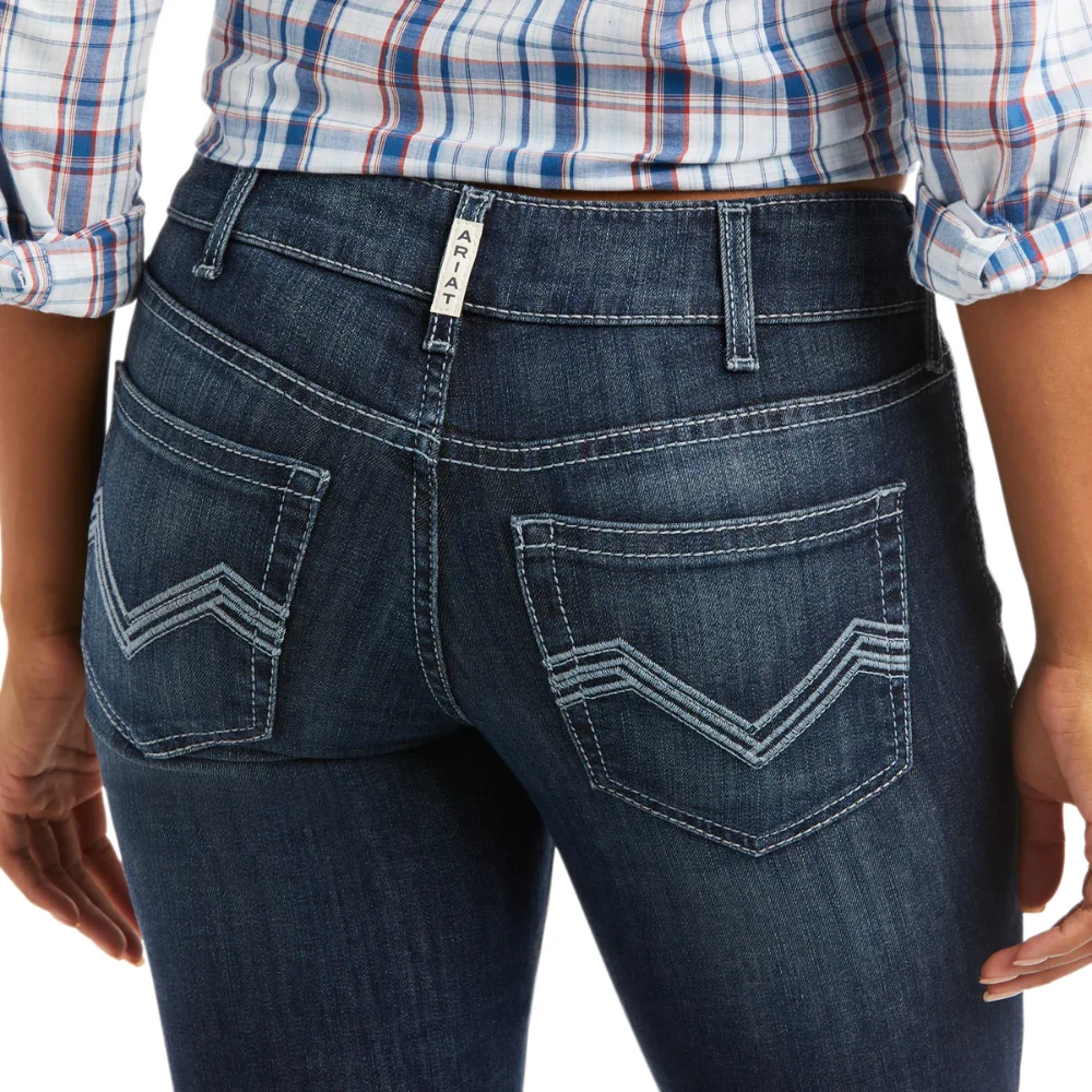 Ariat Womens REAL Mid Rise Arrow Fit Bootcut Jean - Image 4