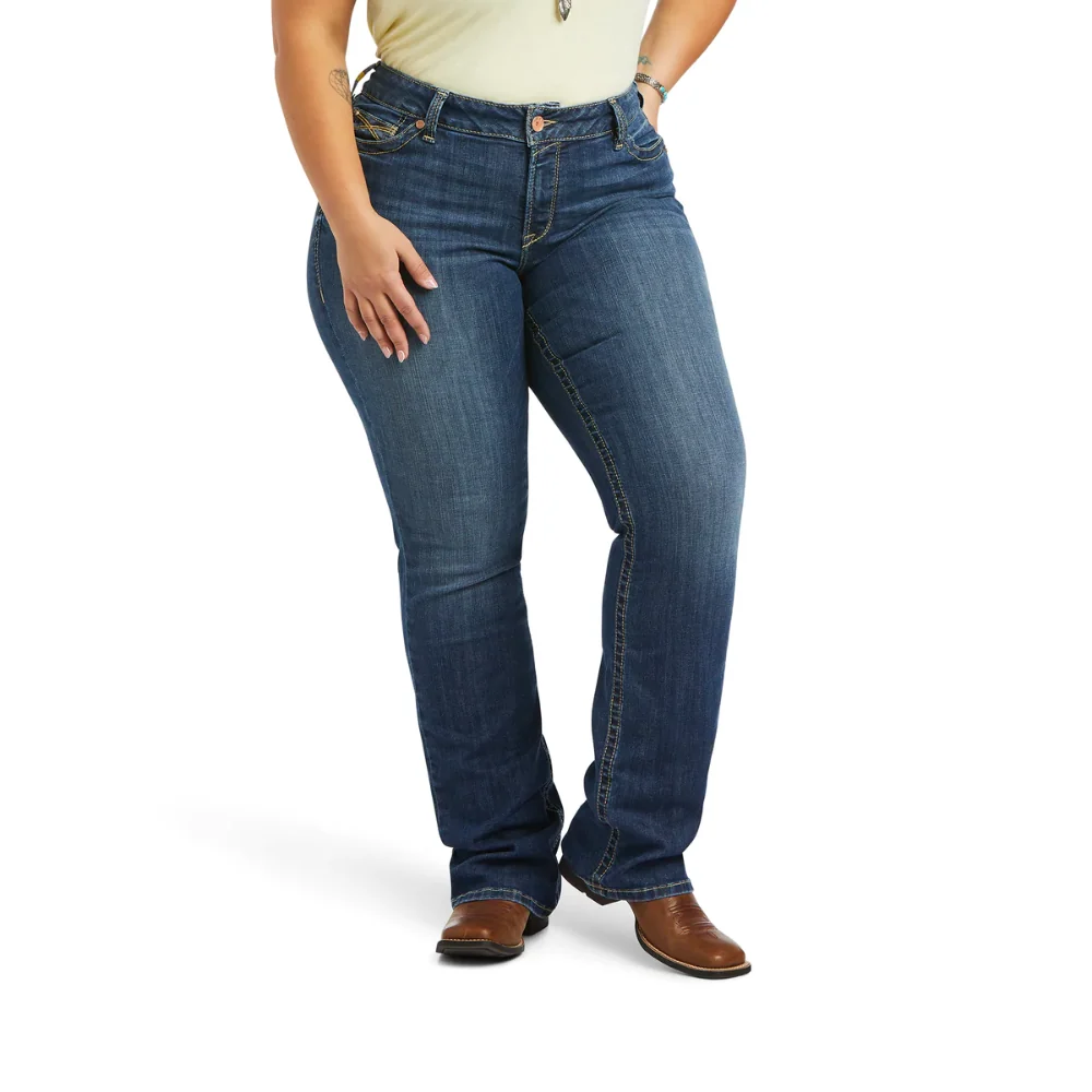 Ariat Womens REAL Mid Rise Arrow Fit Virginia Jean - Image 3