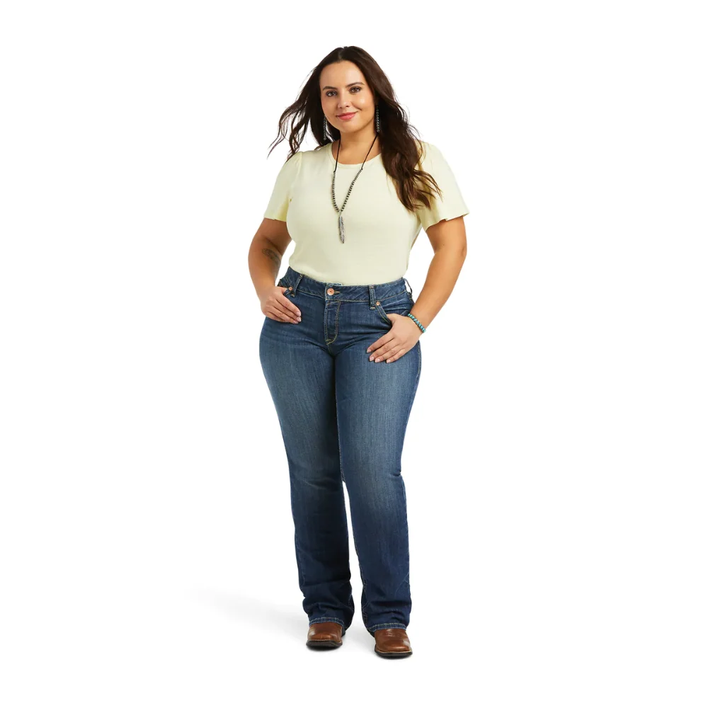Ariat Womens REAL Mid Rise Arrow Fit Virginia Jean - Image 8