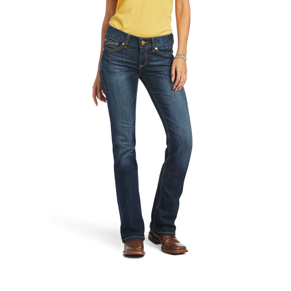 Ariat Womens REAL Mid Rise Bootcut Arrow Fit Vicky Jean