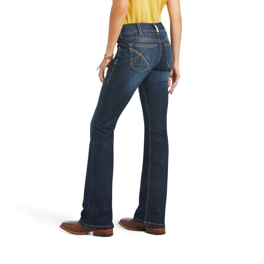 Ariat Womens REAL Mid Rise Bootcut Arrow Fit Vicky Jean - Image 2