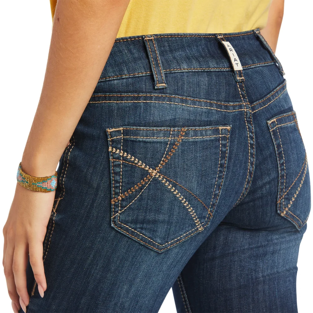 Ariat Womens REAL Mid Rise Bootcut Arrow Fit Vicky Jean - Image 4