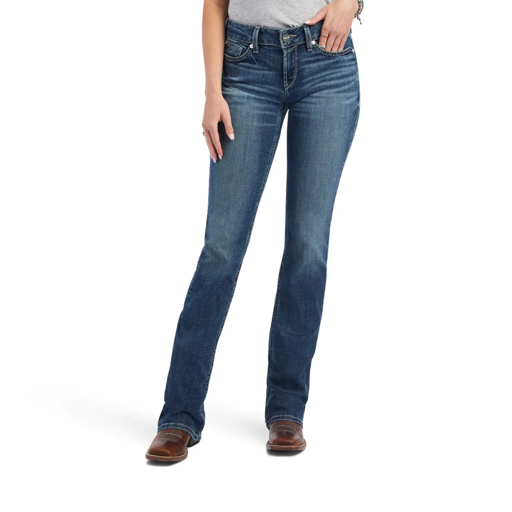 Ariat Womens REAL Mid Rise Bootcut Maisie Jean