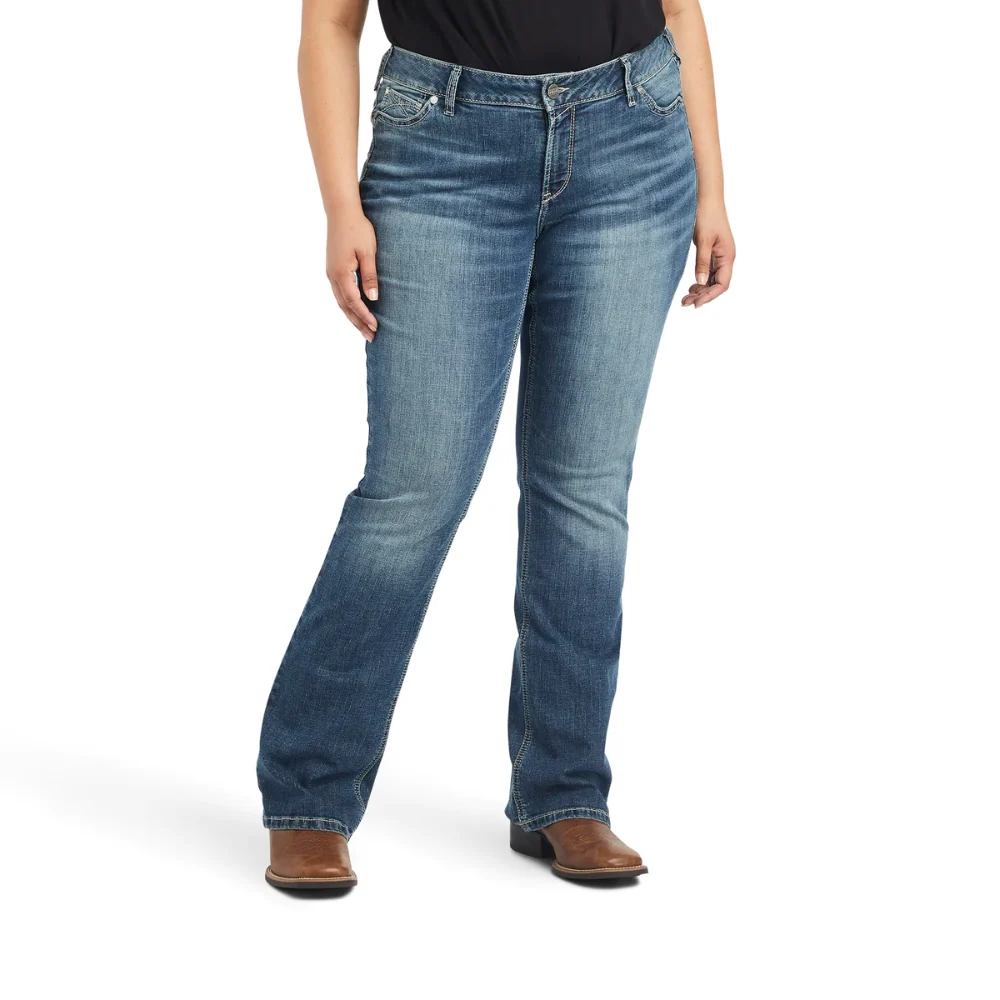 Ariat Womens REAL Mid Rise Bootcut Maisie Jean - Image 3