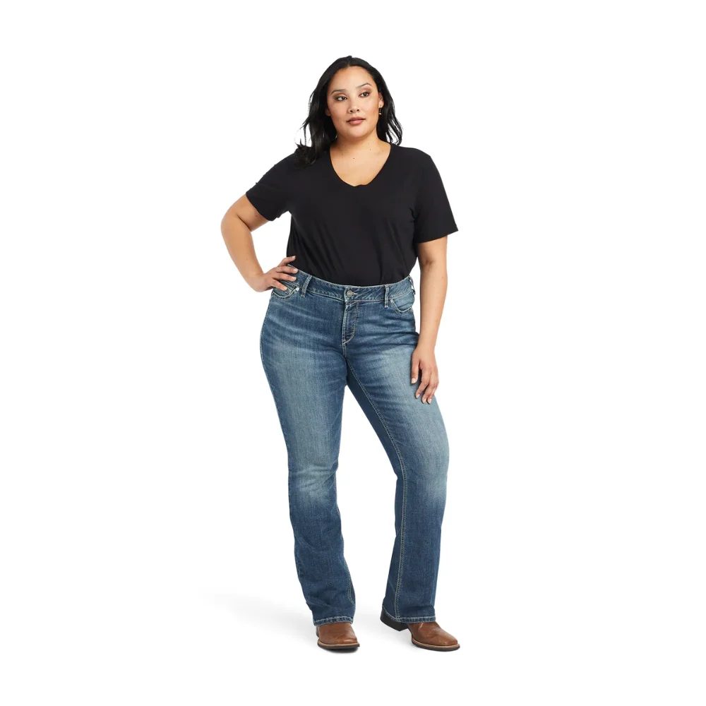 Ariat Womens REAL Mid Rise Bootcut Maisie Jean - Image 6