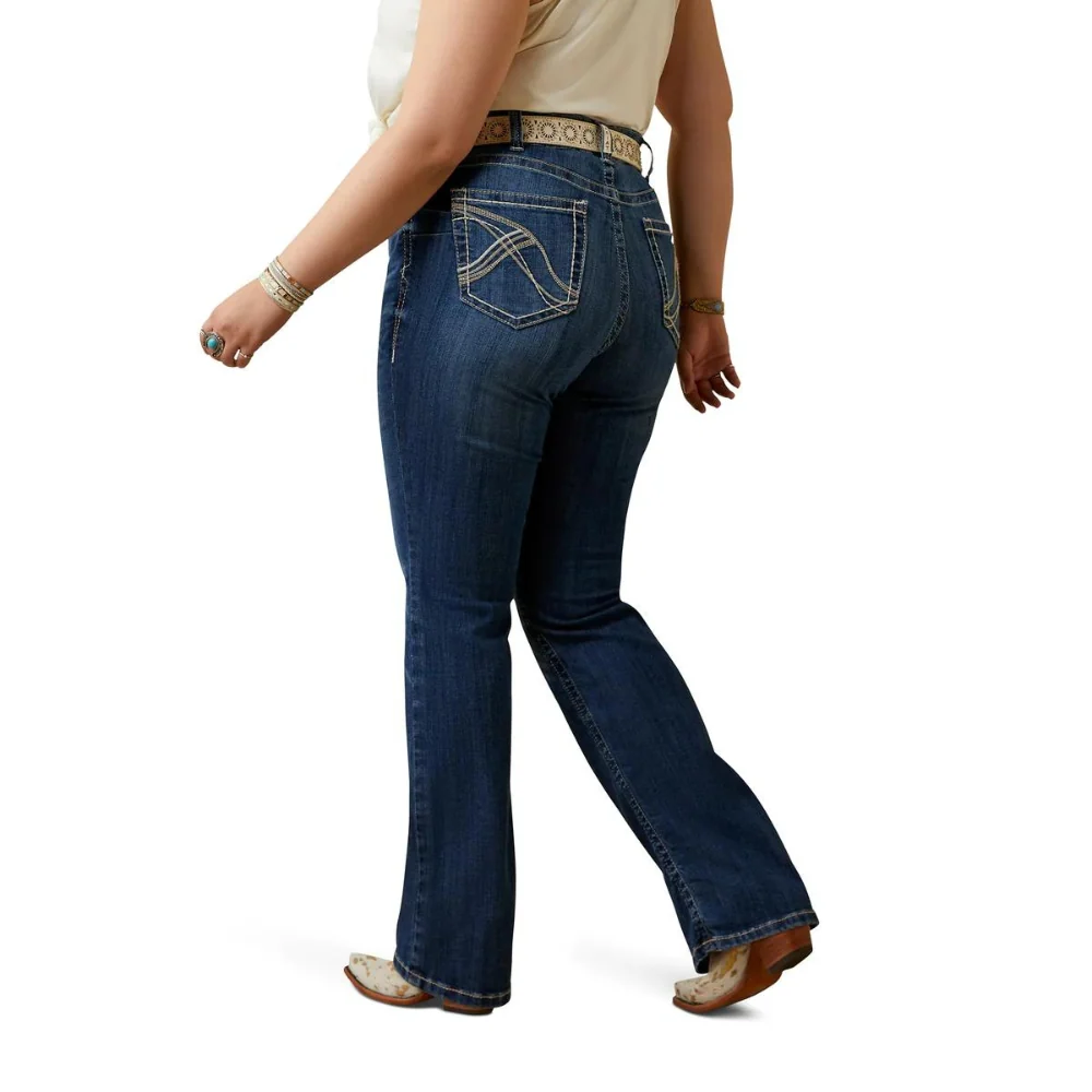 Ariat Womens REAL Mid Rise Bootcut Miriam Jeans - Image 2