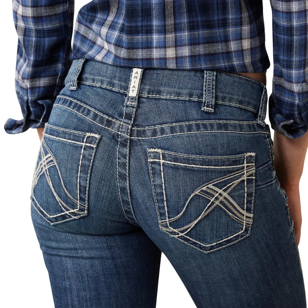 Ariat Womens REAL Mid Rise Bootcut Miriam Jeans - Image 6