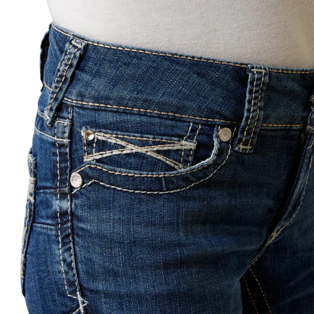Ariat Womens REAL Mid Rise Bootcut Miriam Jeans - Image 8