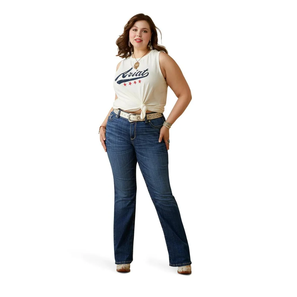Ariat Womens REAL Mid Rise Bootcut Miriam Jeans - Image 9