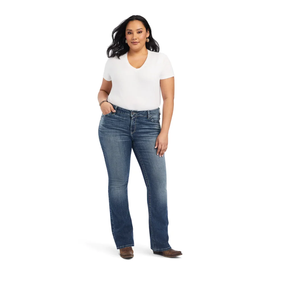 Ariat Womens REAL Mid Rise Bootcut Raquel Jean - Image 3