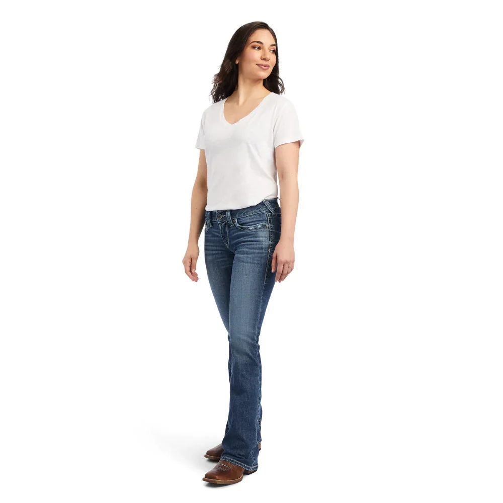 Ariat Womens REAL Mid Rise Bootcut Raquel Jean - Image 9