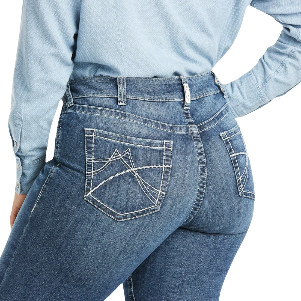 Ariat Womens REAL Mid Rise Straight Leg Arrow Fit Gianna Jean - Image 9