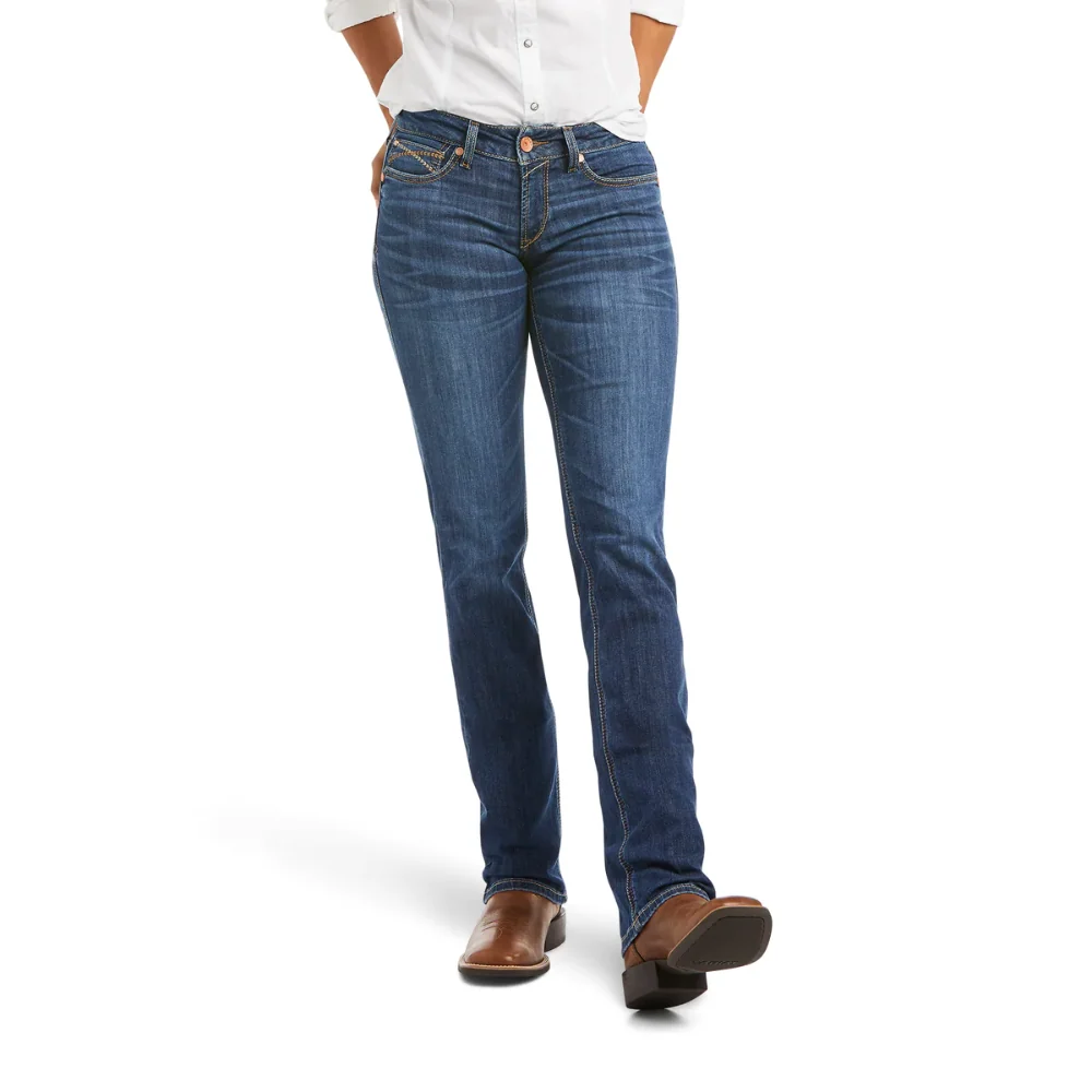 Ariat Womens REAL Mid Rise Straight Leg Brenda Jean