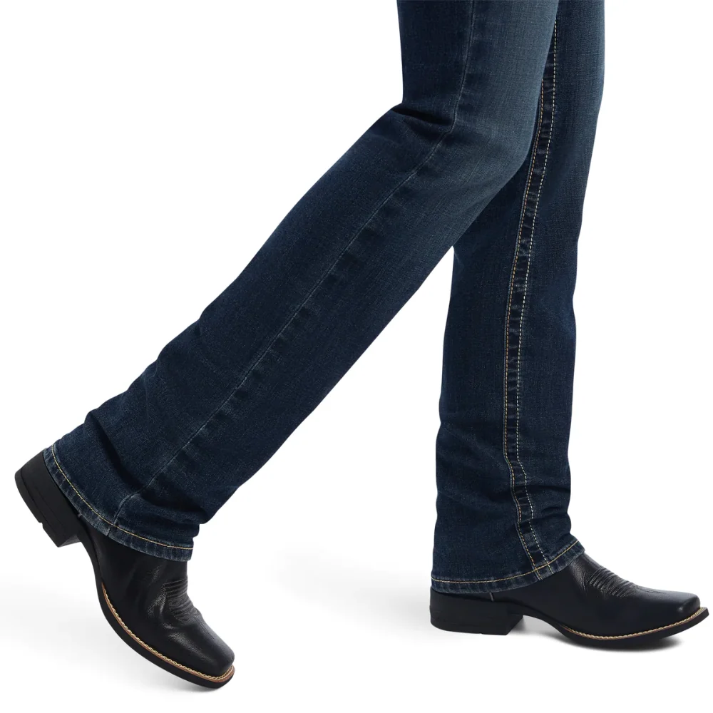 Ariat Womens REAL Mid Rise Straight Leg Freesia Jean - Image 9