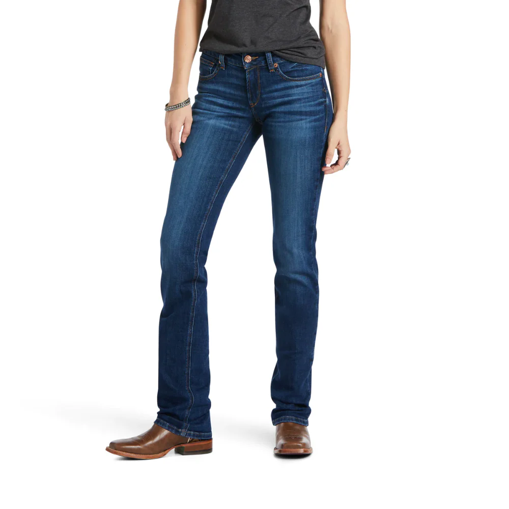 Ariat Womens REAL Mid Rise Straight Leg Candace Jean