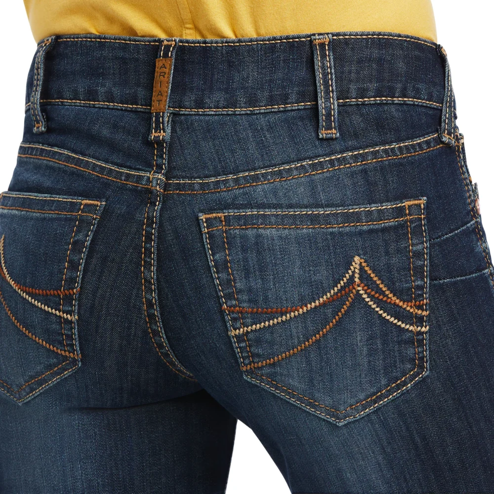 Ariat Womens REAL Mid Rise Straight Leg Octavia Jeans - Image 9