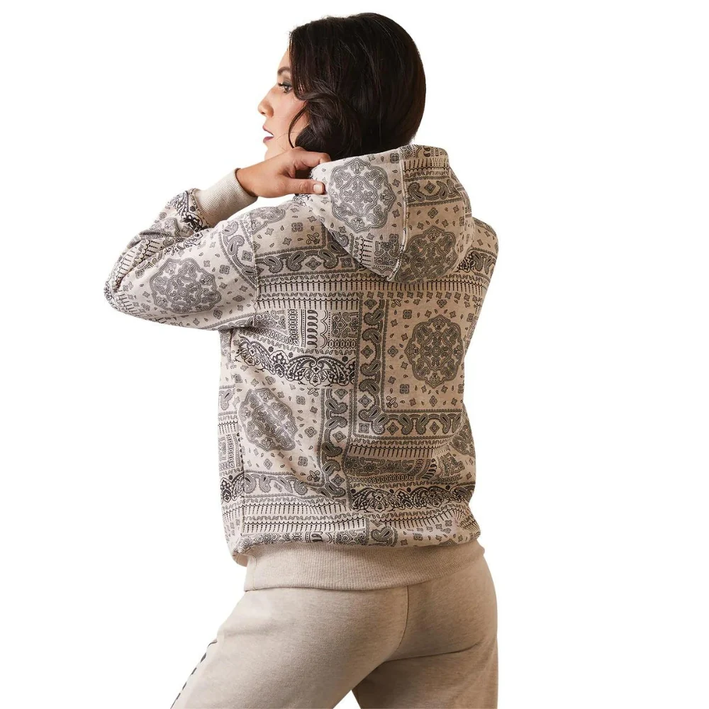 Ariat Womens REAL Paisley Print Hoodie - Image 2